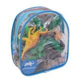 Mochila para Criança Com 12 Dinossauros de Brinquedo