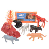 Kit Mundo Animal Safari - Peças de 3 a 6 cm