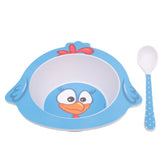 Kit Prato e Colher Infantil Galinha Pintadinha 2 peças